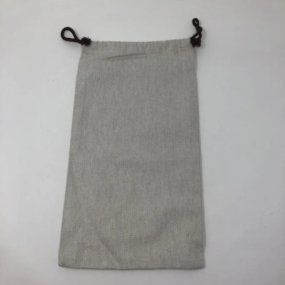 Authentic Hermes Dust Bag Fabric Storage Travel Logo Shoe Belt Handbag 14x7.5